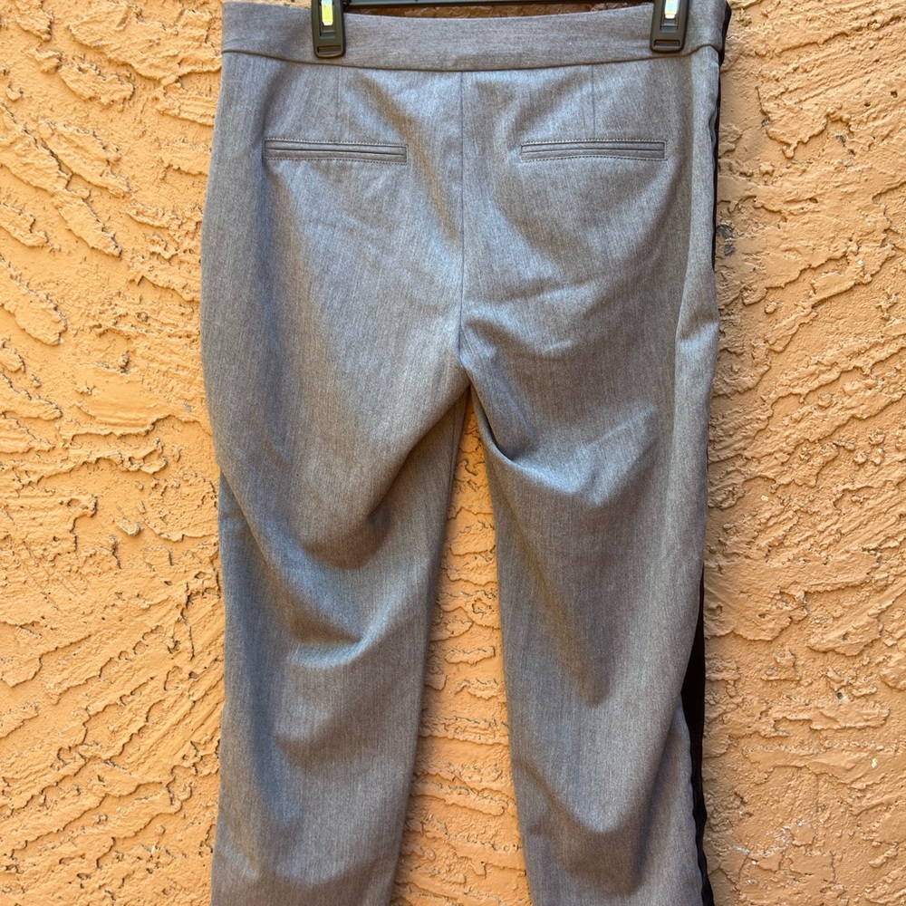 2/$20 Banana Republic Gray and Black Dress Pants with Tuxedo Stripe - Picture 5 of 5